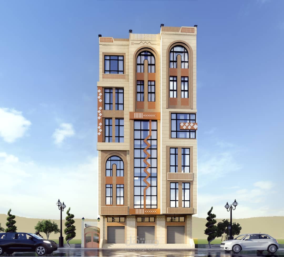 واجهة امامية ذات طابع عصري مميز.