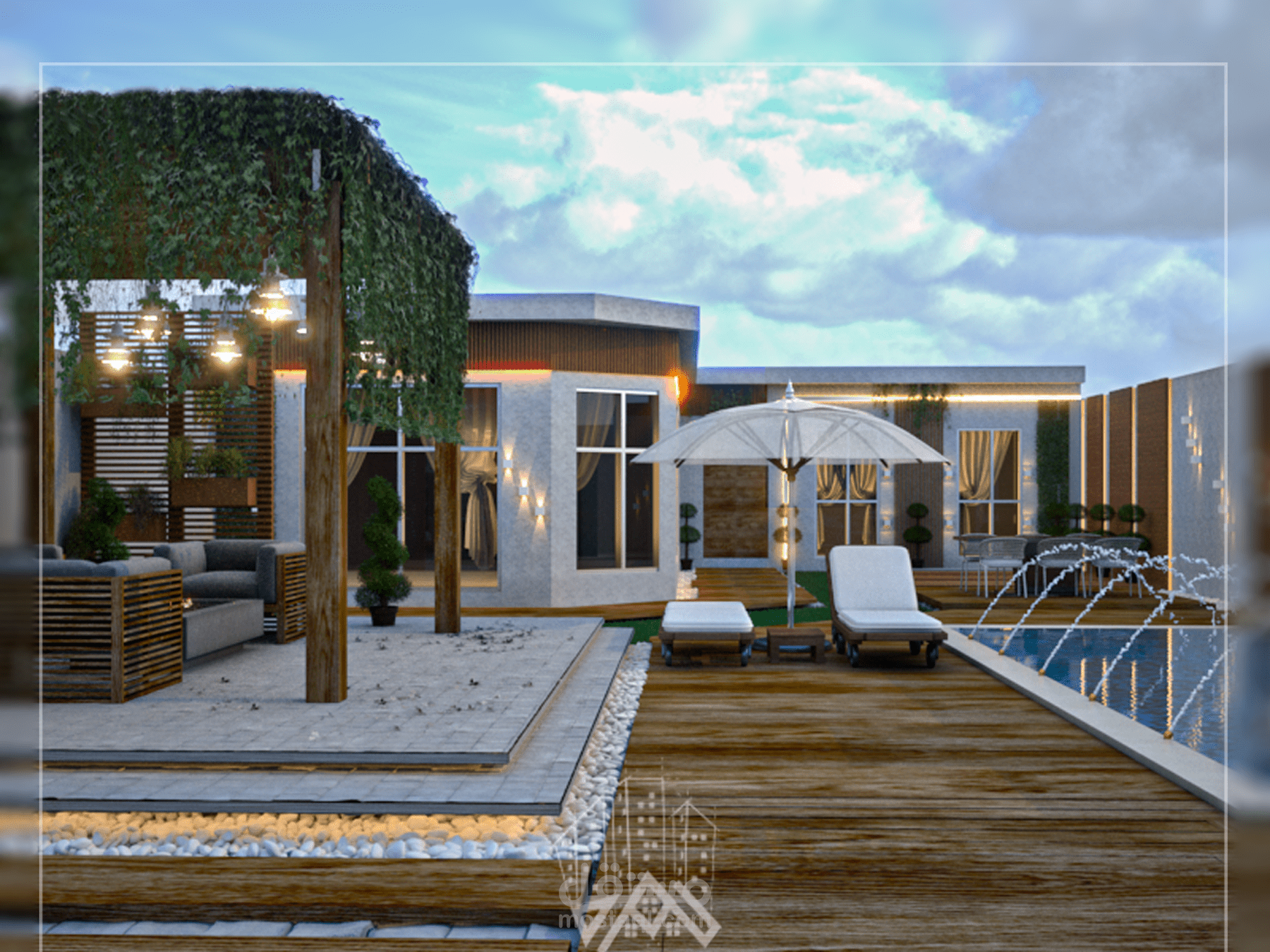 شالية فاخرة على طراز المودرن