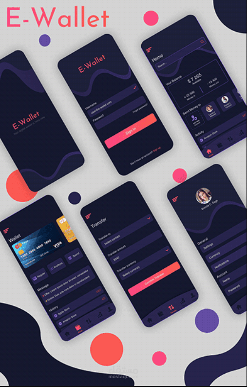 E-Wallet Application ... تطبيق محفظة الأموال
