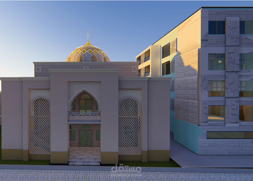 تصميم مسجد معاصر