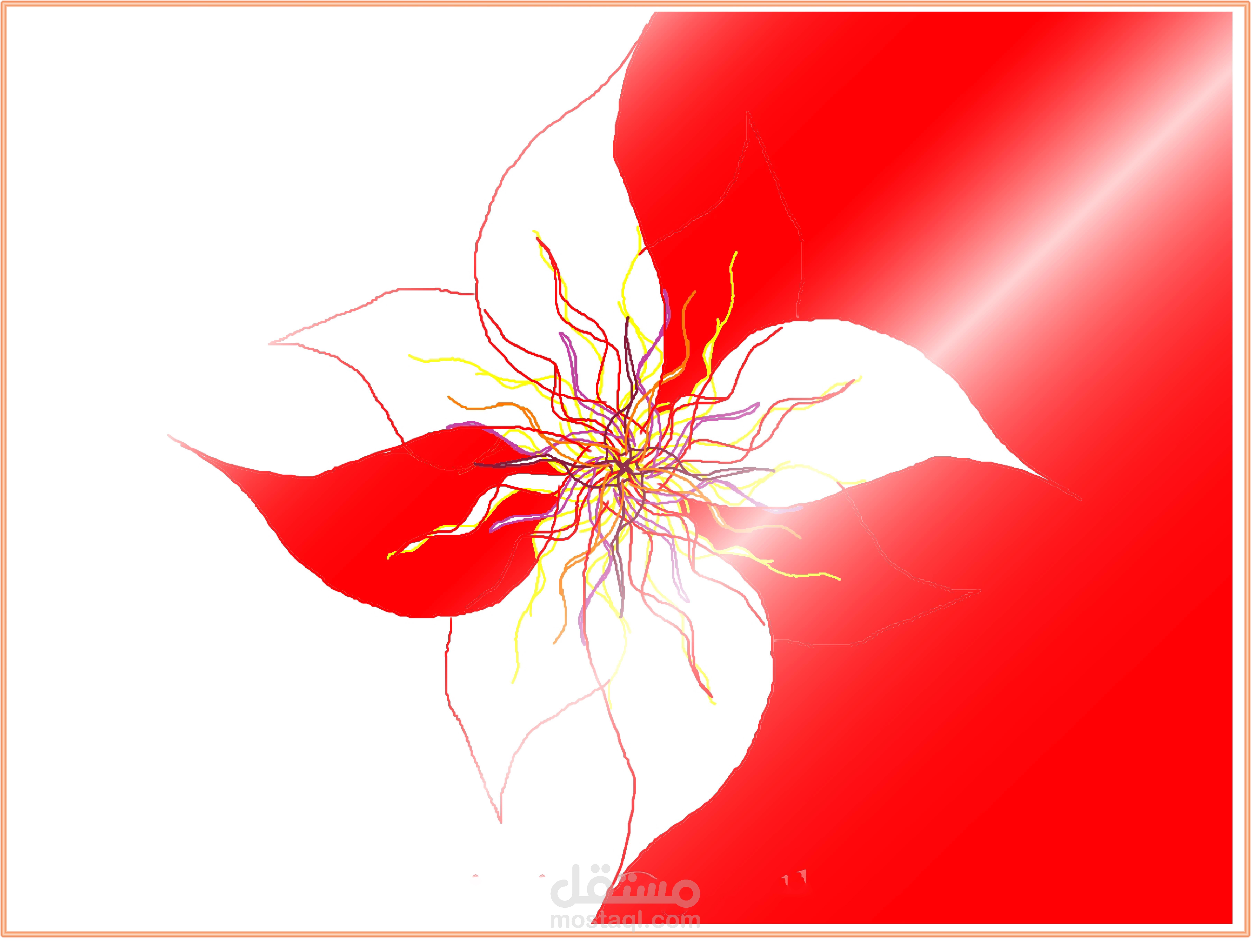 تصميم وردة-