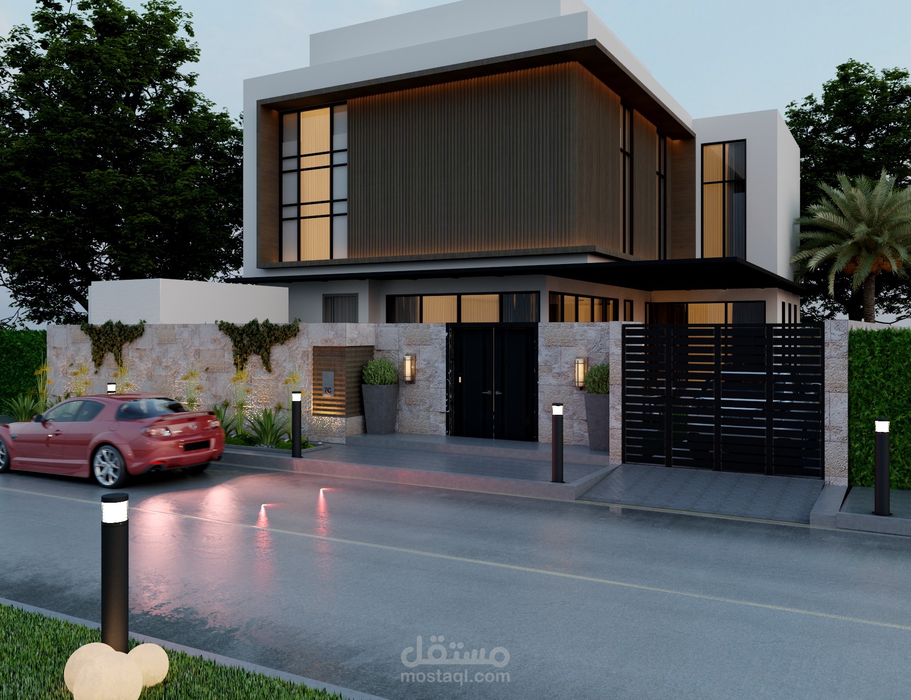 واجهه فيلا مودرن