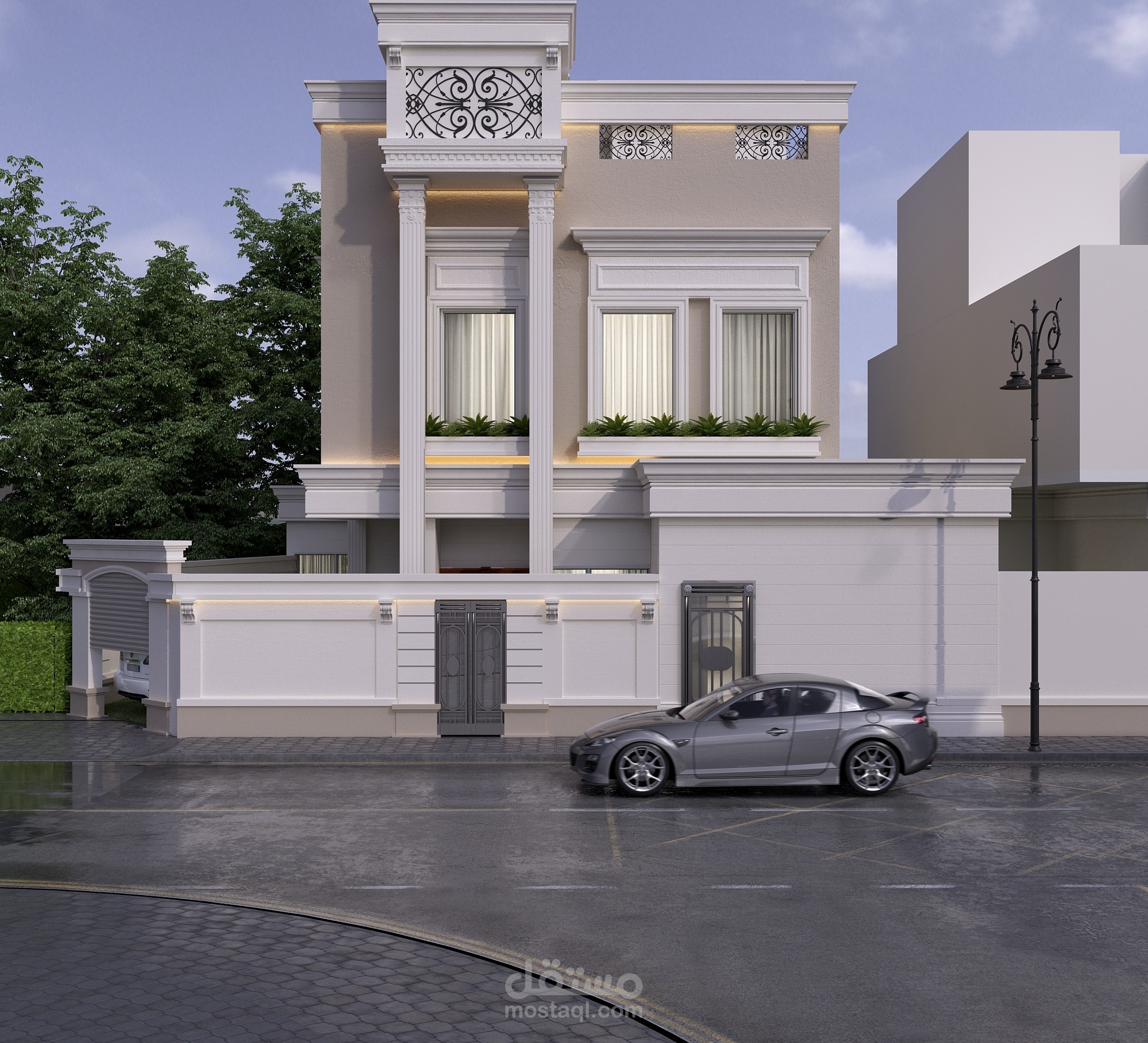 واجهه فيلا كلاسيك-السعوديه