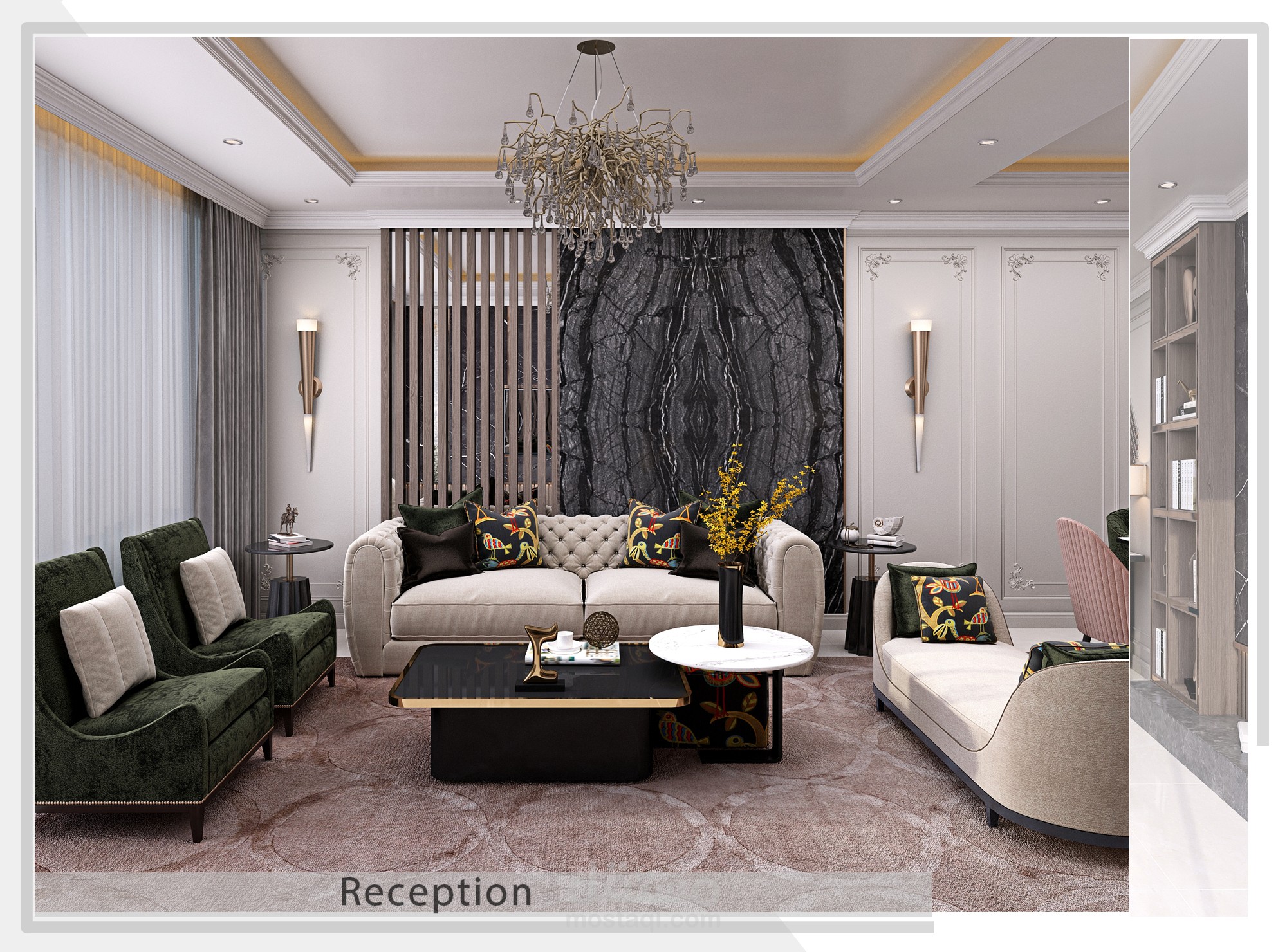 تصميم داخلى شقه كامله