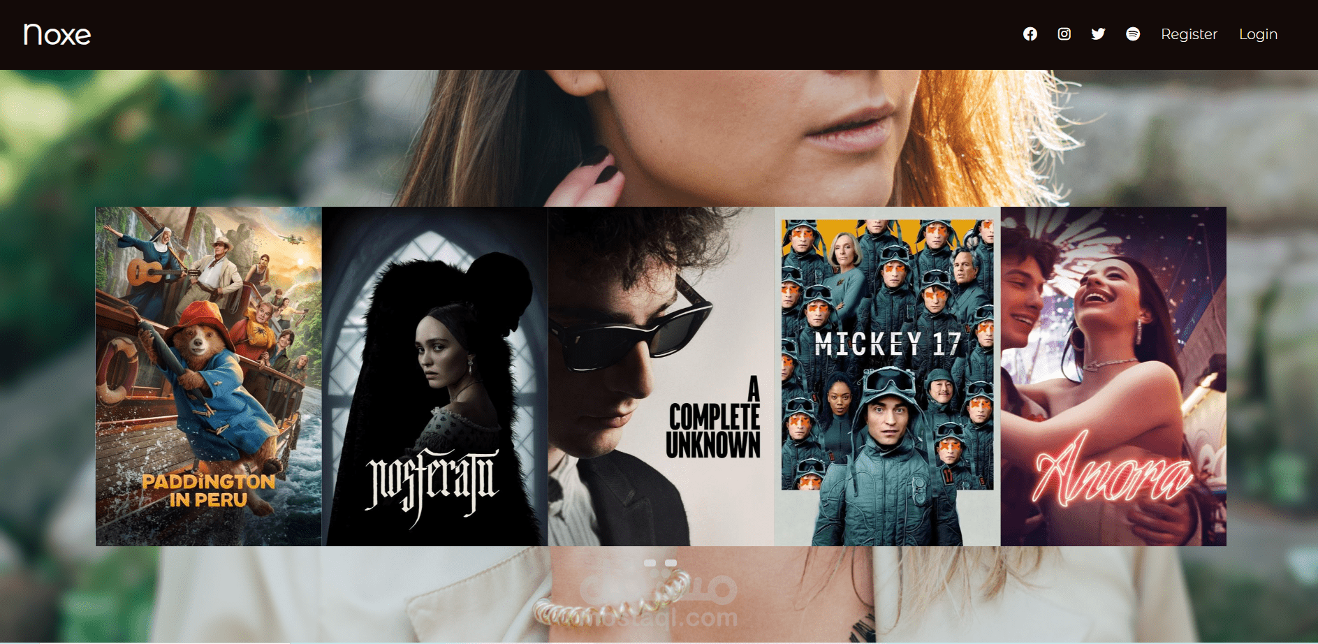 Noxe Movie App (Single Page Application)