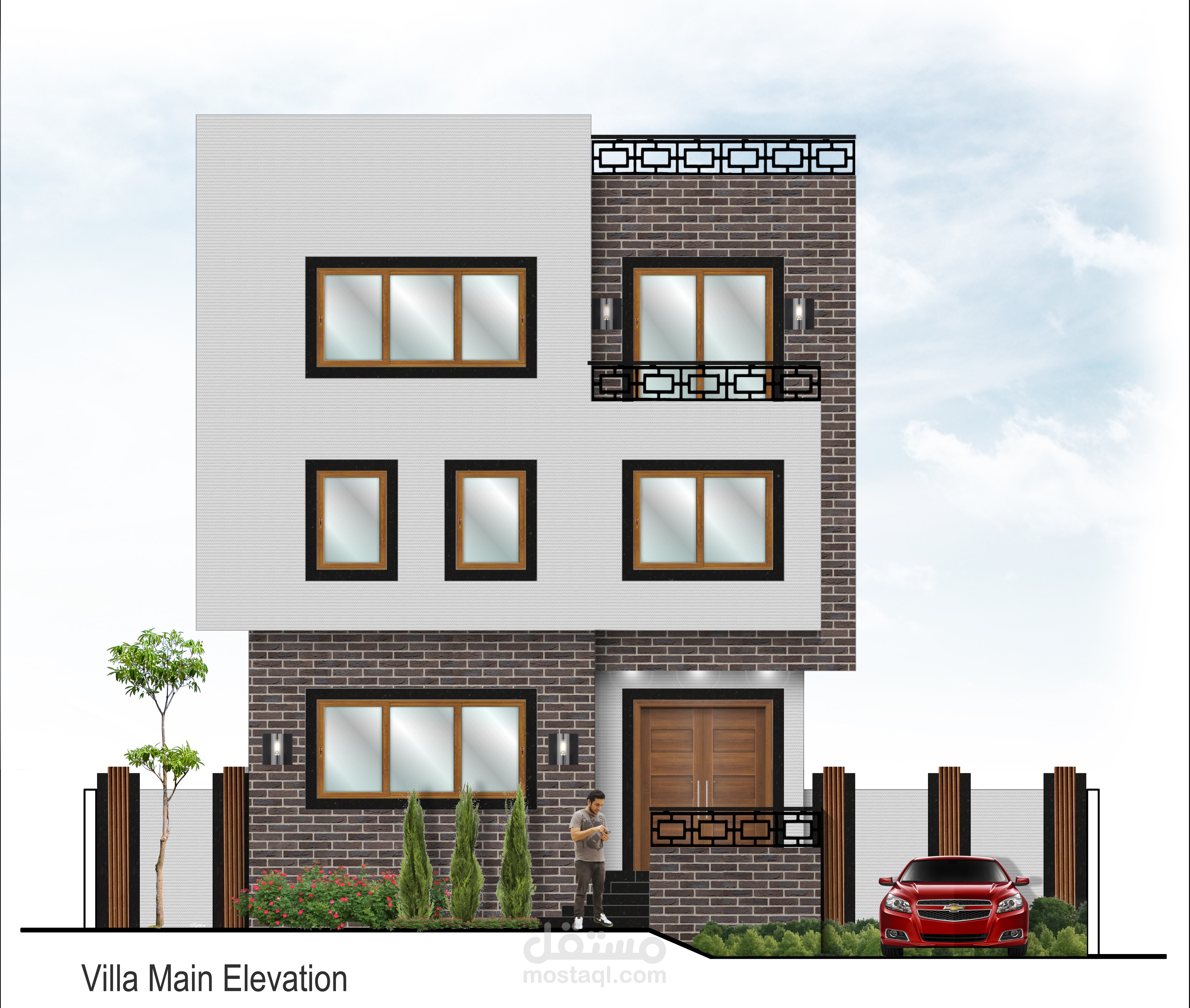 تصميم واجهة فيلا مودرن