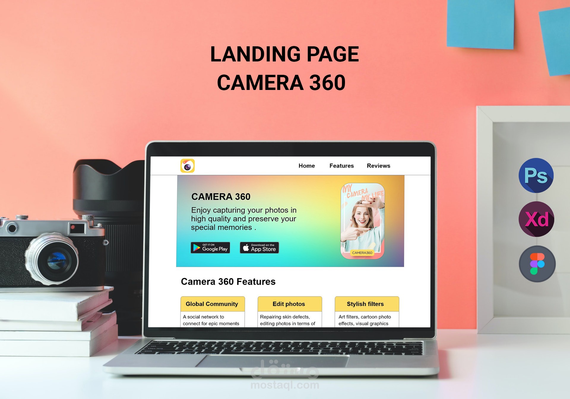 Camera 360 - Landing Page