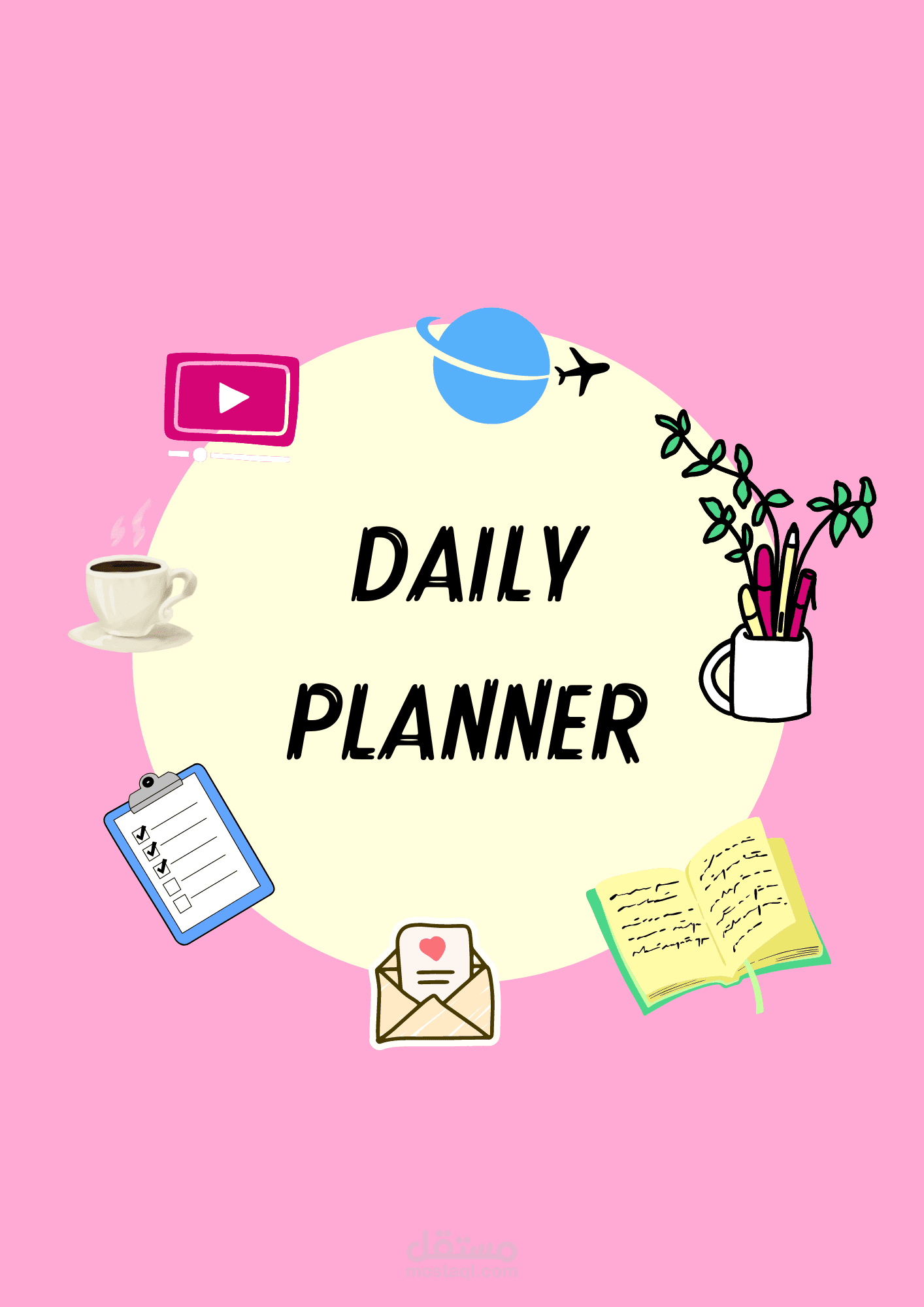 تصميم pink planner