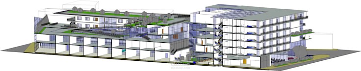 BIM model and design-Hotel
