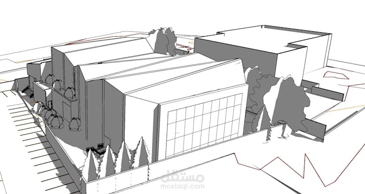 BIM model and design of theater