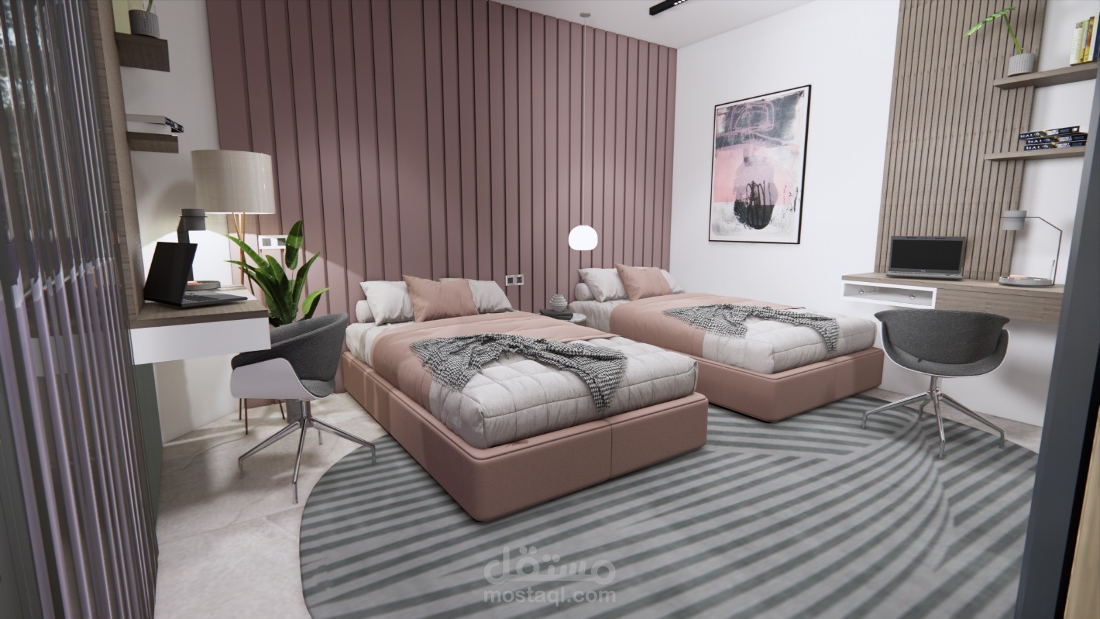 تصميم ديكور لغرفة نوم أطفال بطراز مودرن