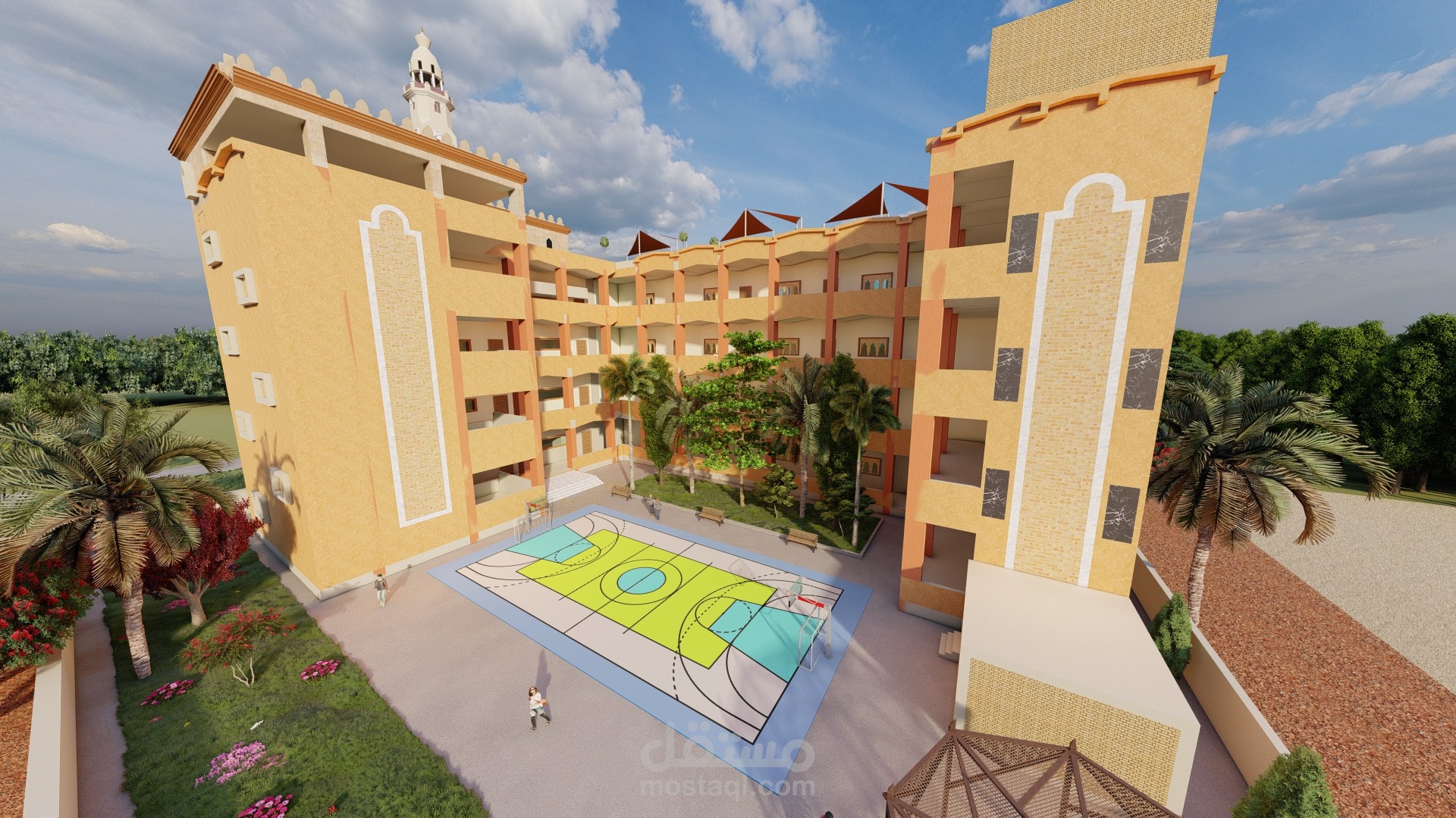 exterior render  تصميم و اخراج خارجى