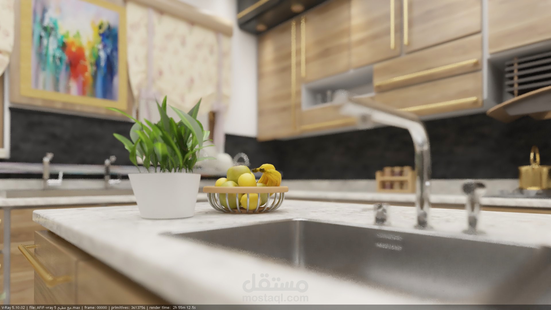 تصميم تنفيذي لمطبخ منزل