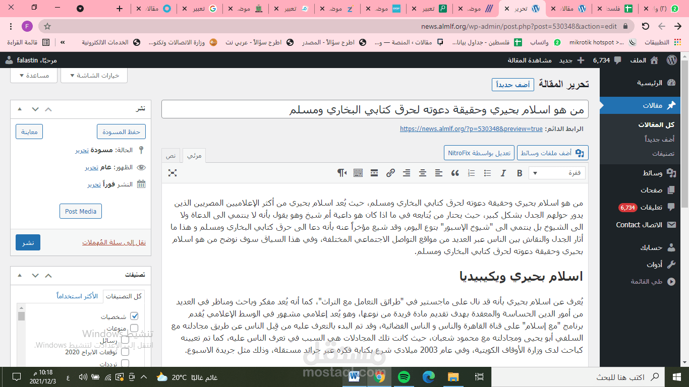كتابة مقالات