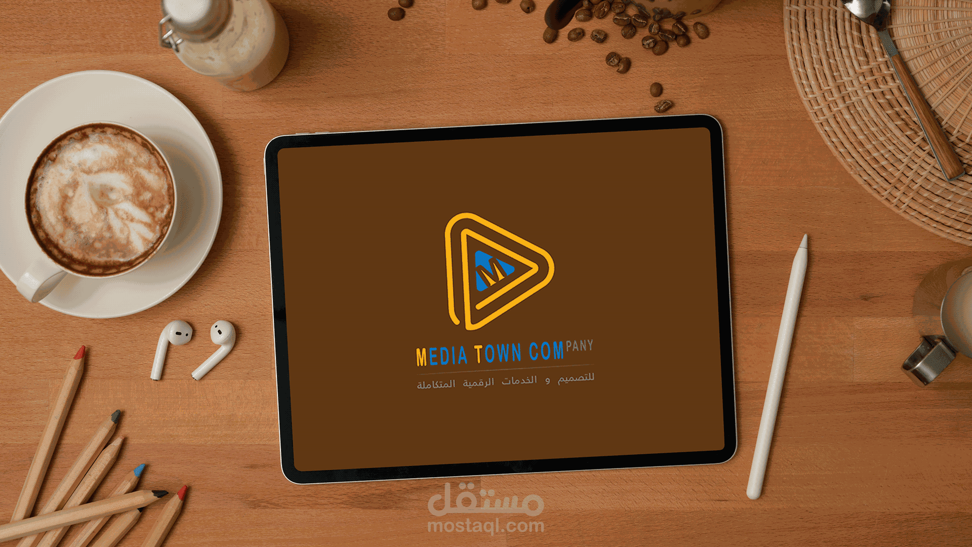 هوية بصرية - شركة ميديا تاون للخدمات الرقمية