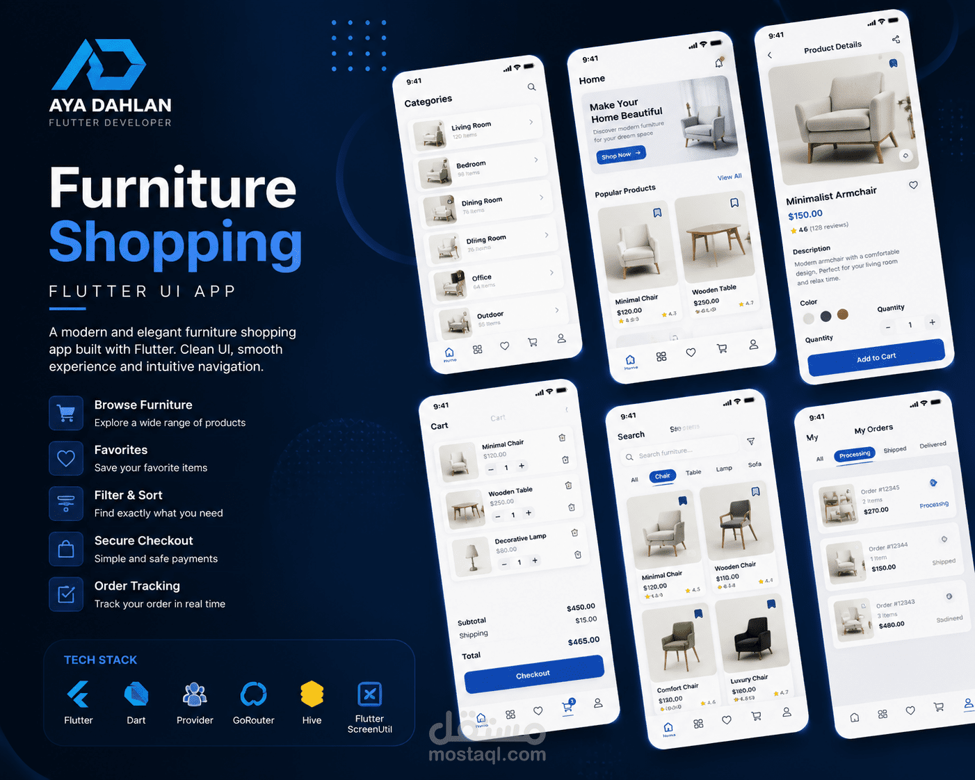 تحويل تصميم فيجما الى تطبيق UI باستخدام منصة العمل فلاتر (Flutter)