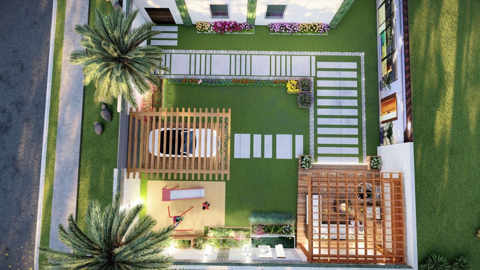 تصميم حديقة