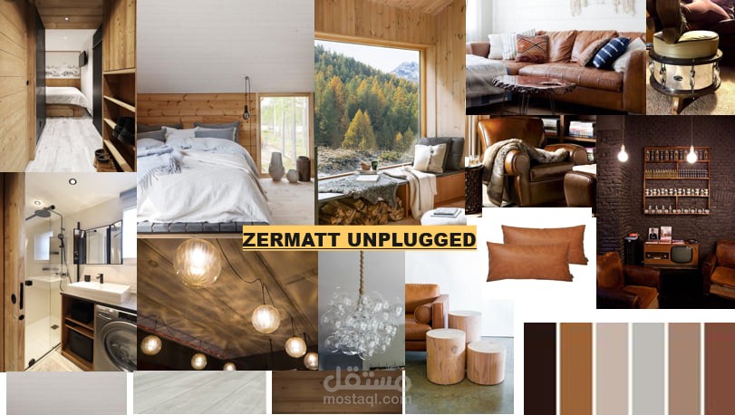 Interior design mood board