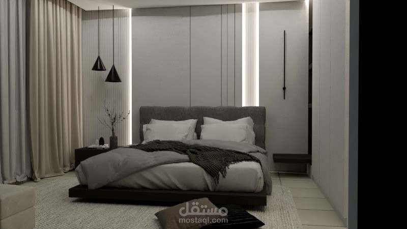 تصميم داخلي لغرفة نوم