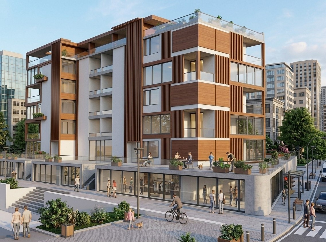 مجمع سكني تجاري   Residential-Commercial Complex