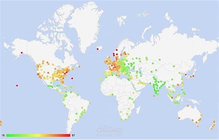 إستخراج بيانات الدول من موقع إلكتروني