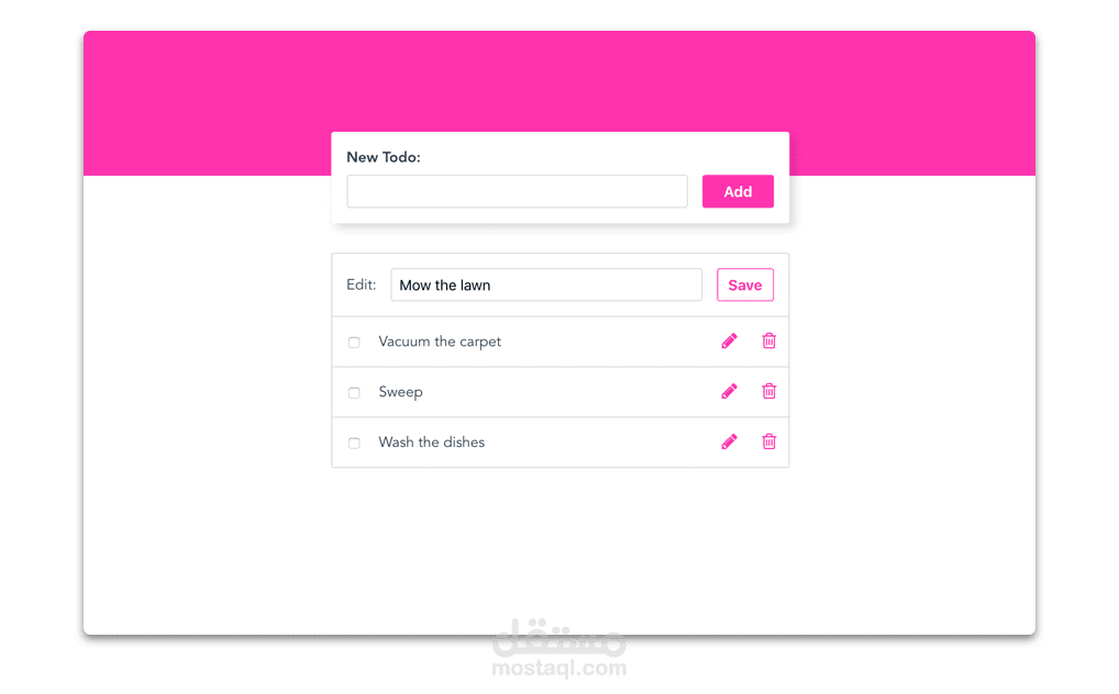 تطبيق To-Do باستخدام بايثون واطار العمل Django