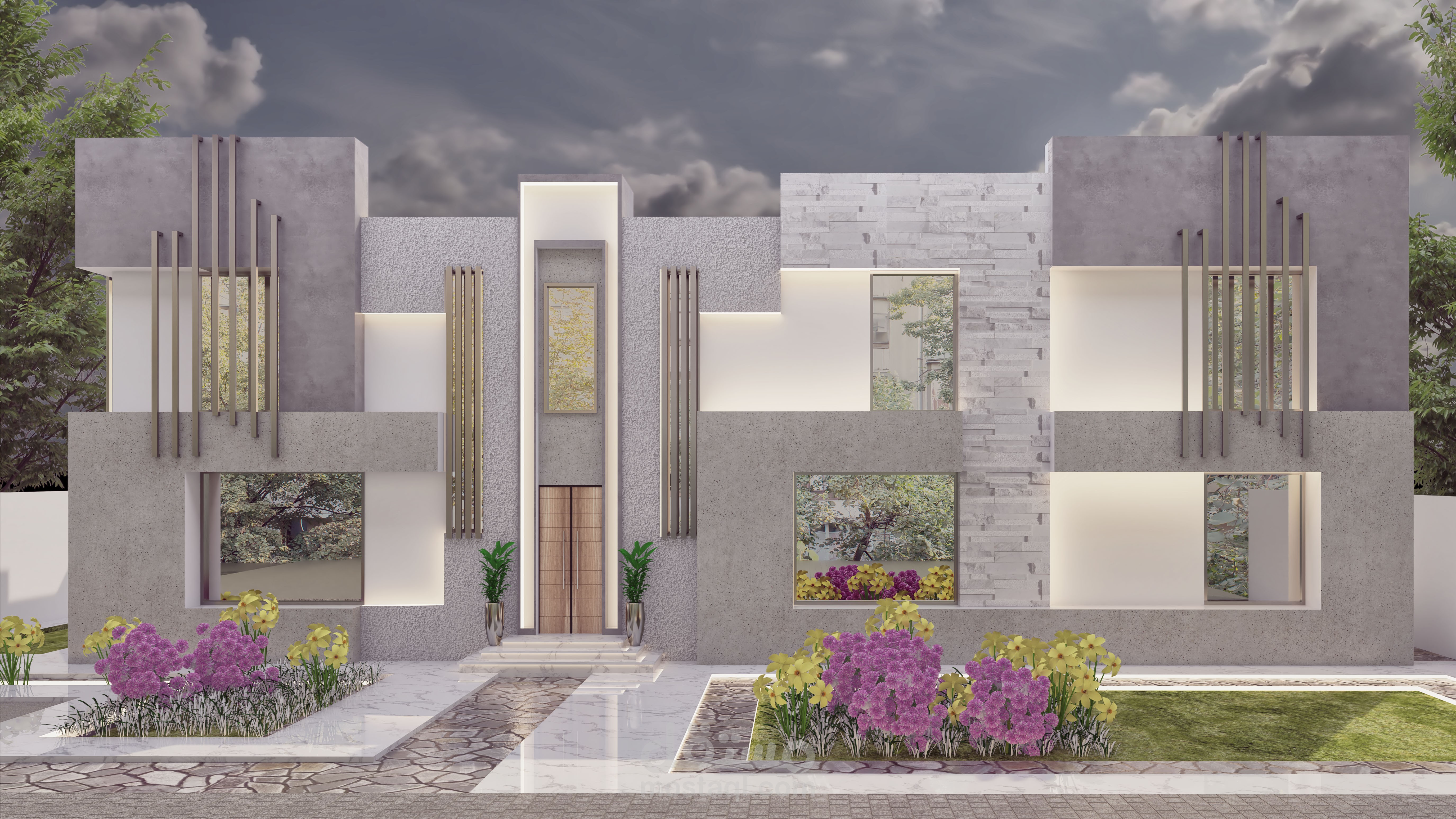 تصميم ديكور واجهات اكثر واقعية وجمال