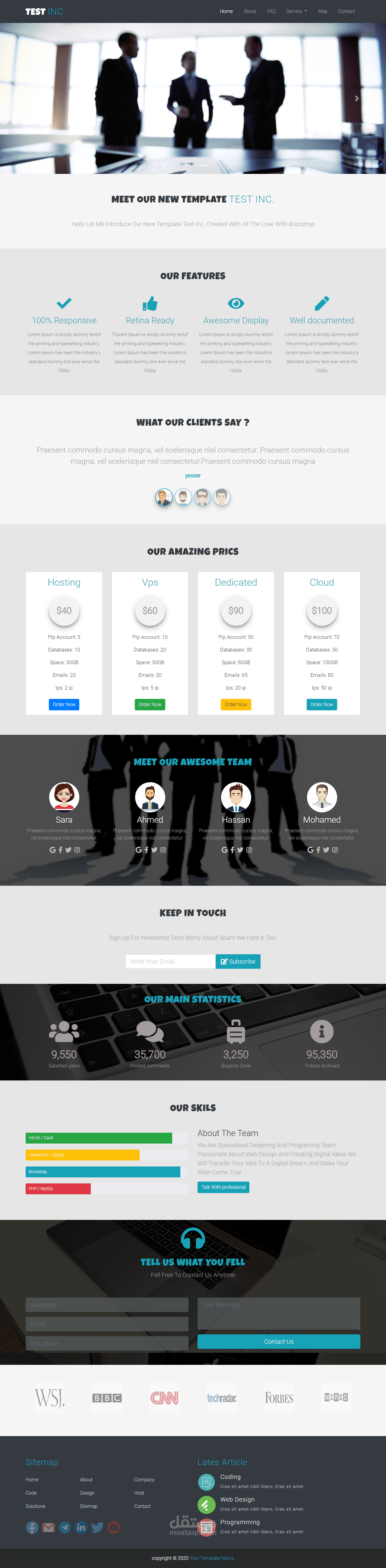 تصميم مواقع وتحويل psd الي html وcss