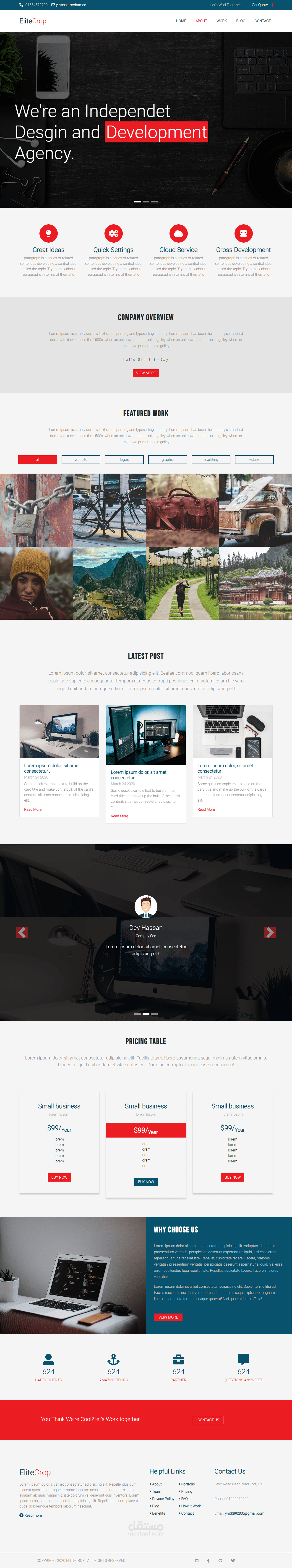 تصميم مواقع وتحويل psd الي html وcss