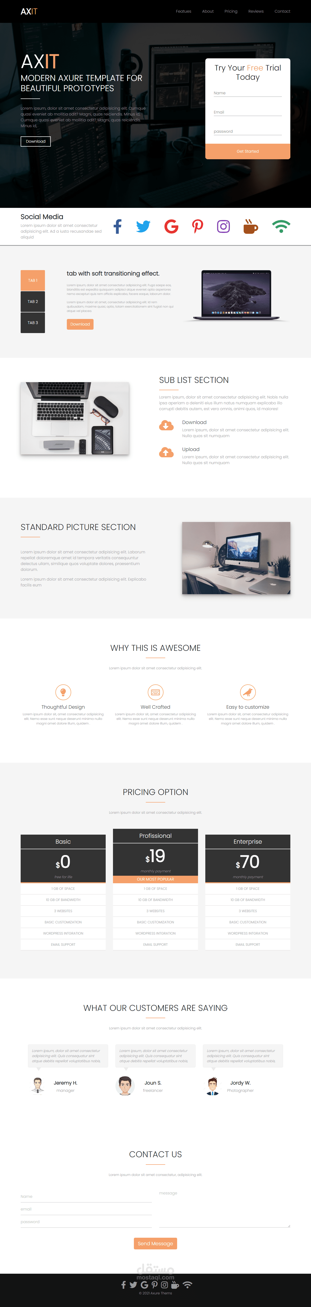 Website design and converting PSD to html and css