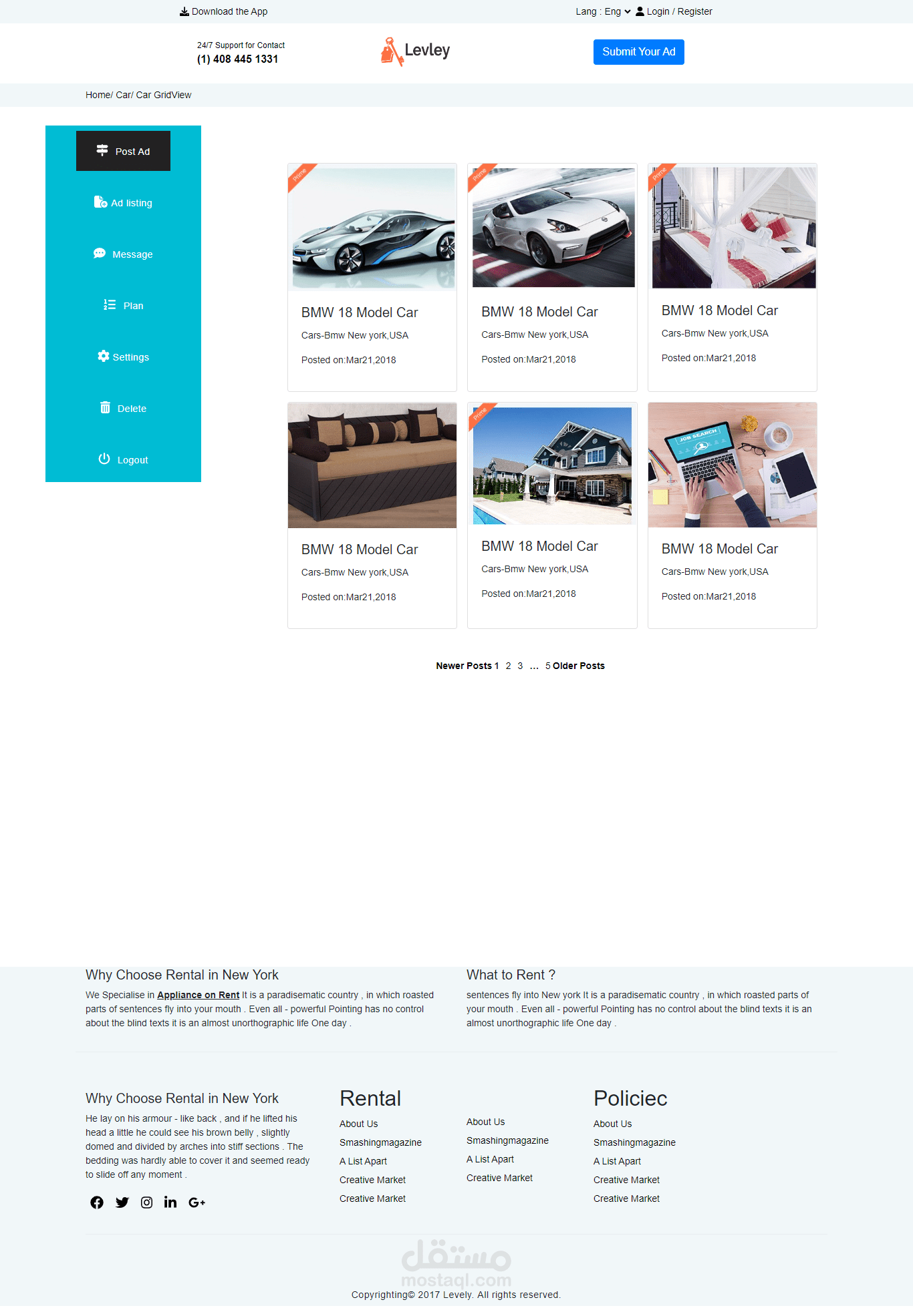 LevleyRental MultipurposeTemplate