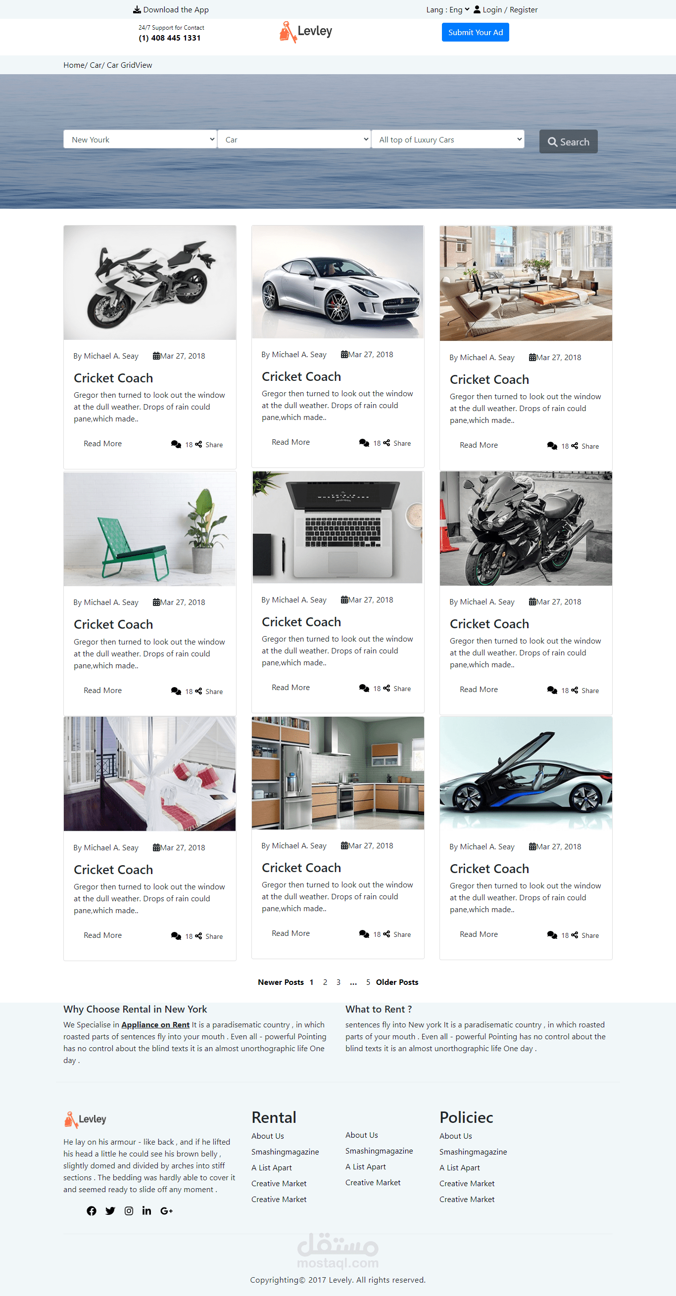 LevleyRental MultipurposeTemplate