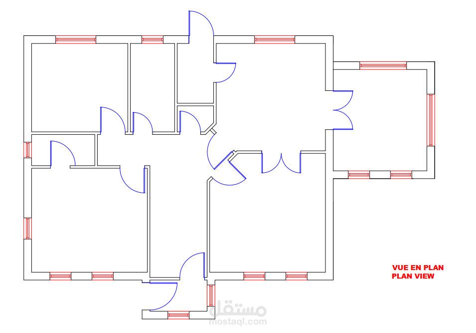 House plan; plan view