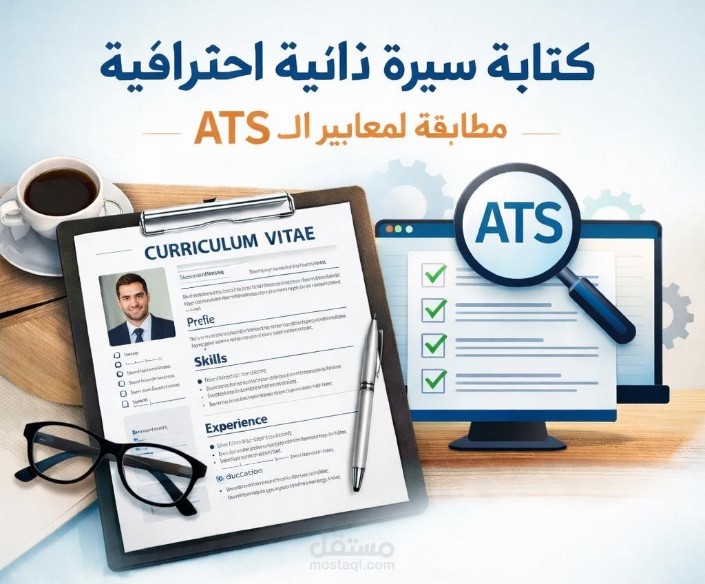 كتابة سيرة ذاتية احترافية مطابقة لمعايير ATS تؤهل لمقابلة العمل