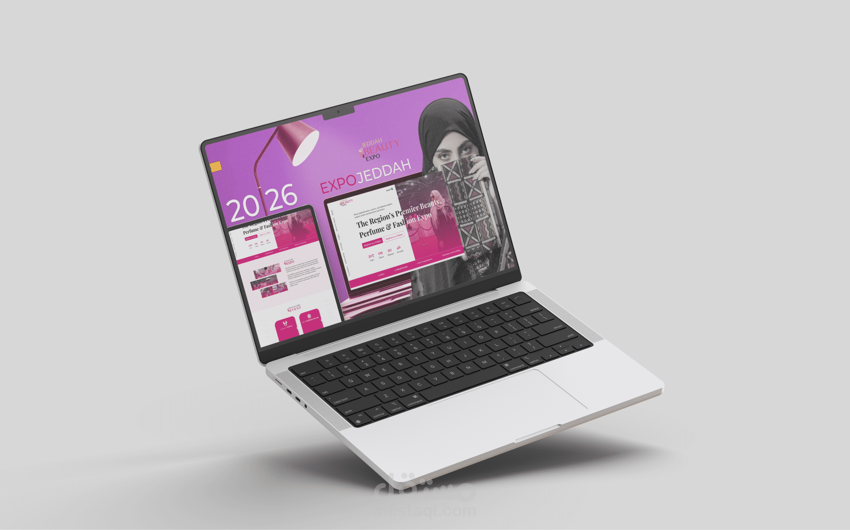 تجربة المستخدم وواجهة المستخدم (UI/UX) لموقع Jeddah Expo 2026