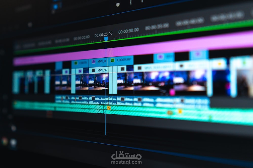 video editing and motion graphic