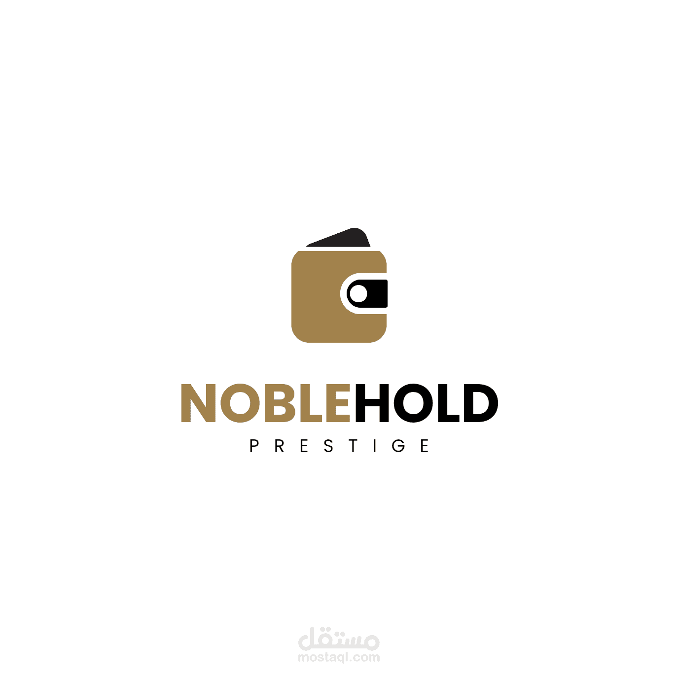 تصميم هوية NOBLE HOLD – الفخامة في الحلول المالية (Luxury Fintech & Wallet Logo Design)