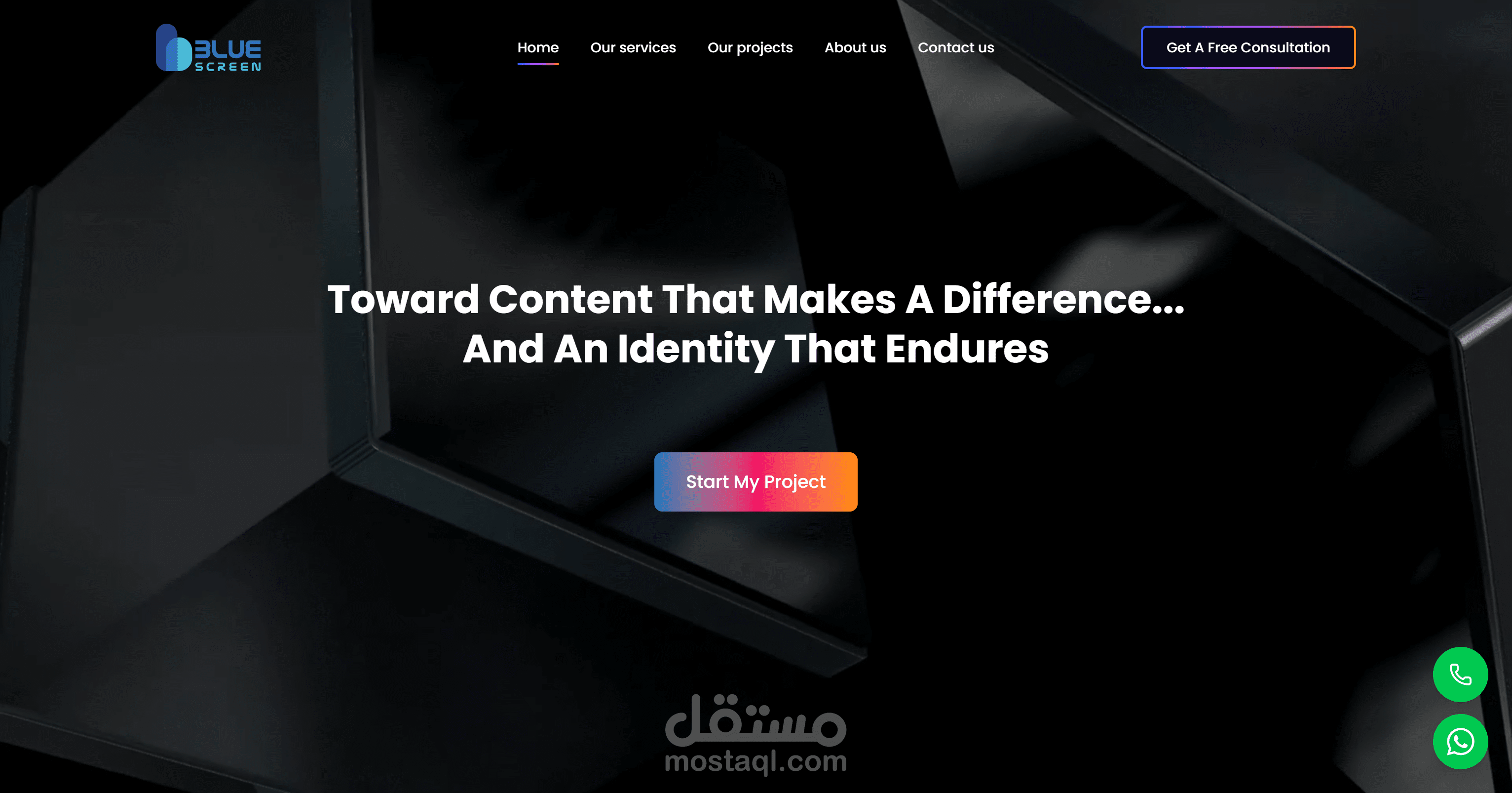 Blue Screen - Marketing Agency