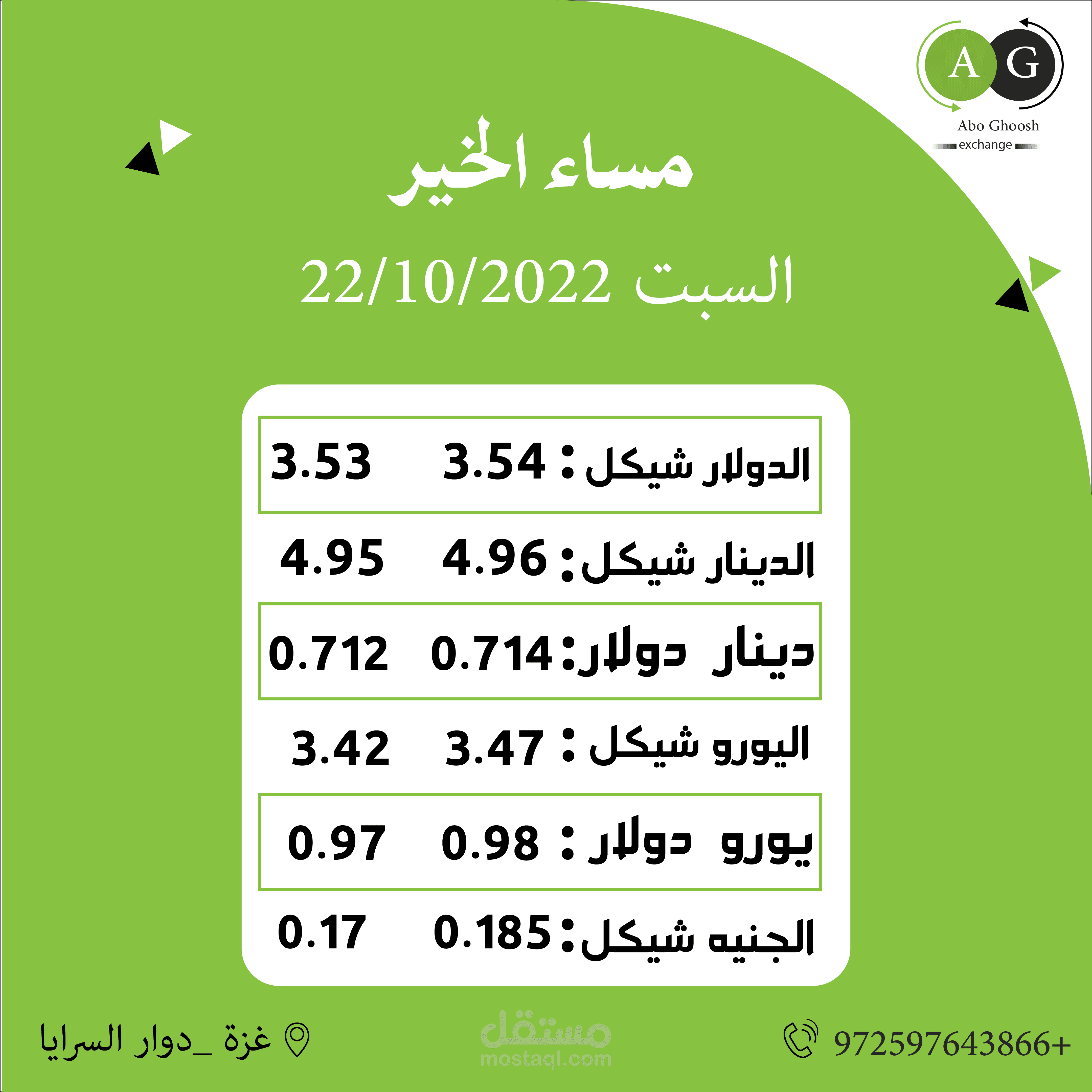 تصميم إعلان محَل صرافة – احترافي وجذاب