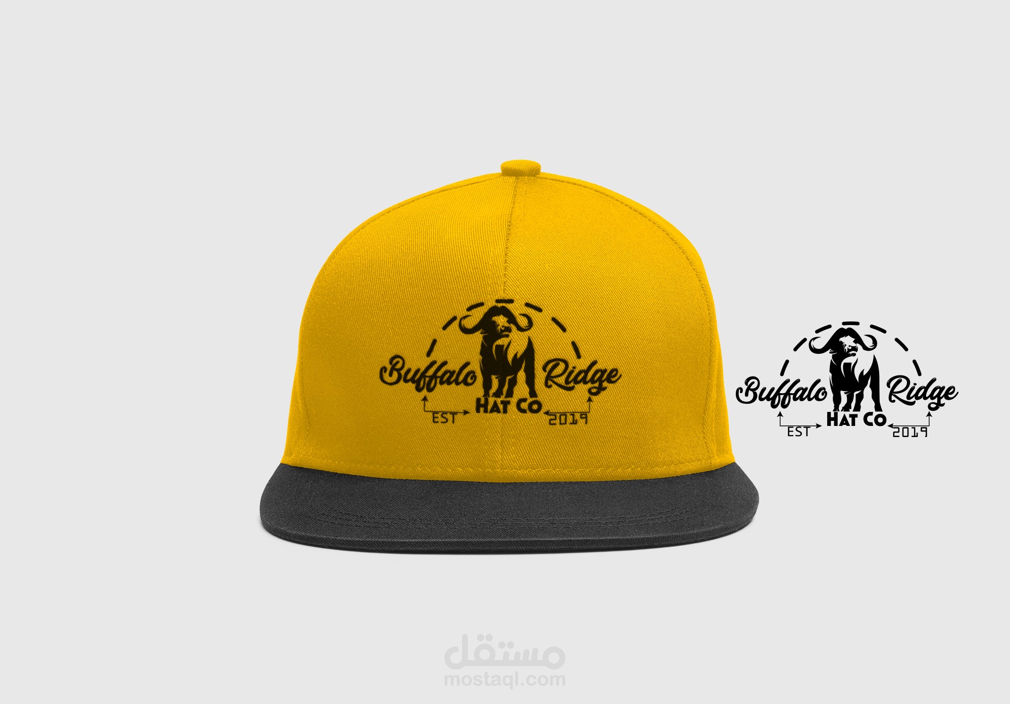 تصميم شعار على قبعة