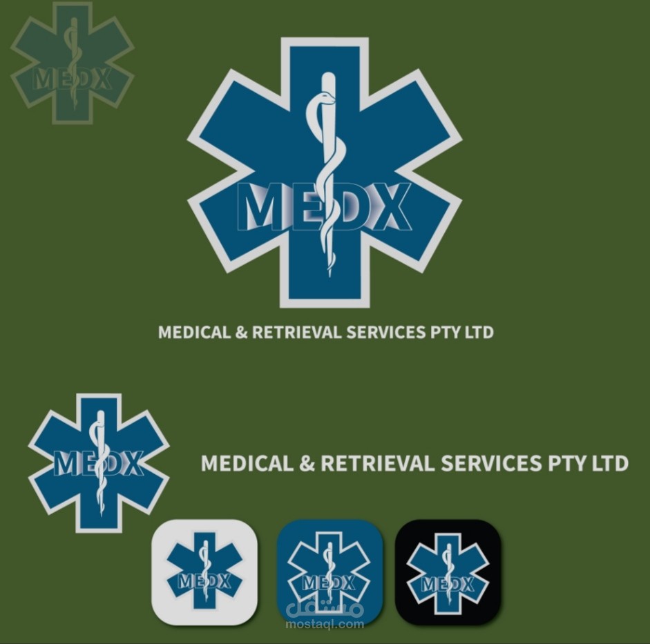 شعار لشركة امريكية بااسم medx