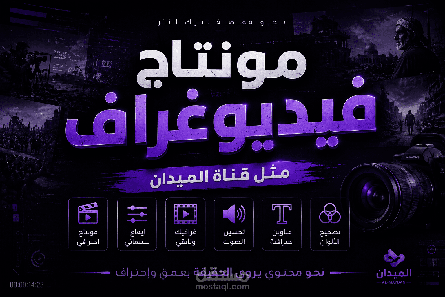 فيديوغراف مثل قناة الميدان