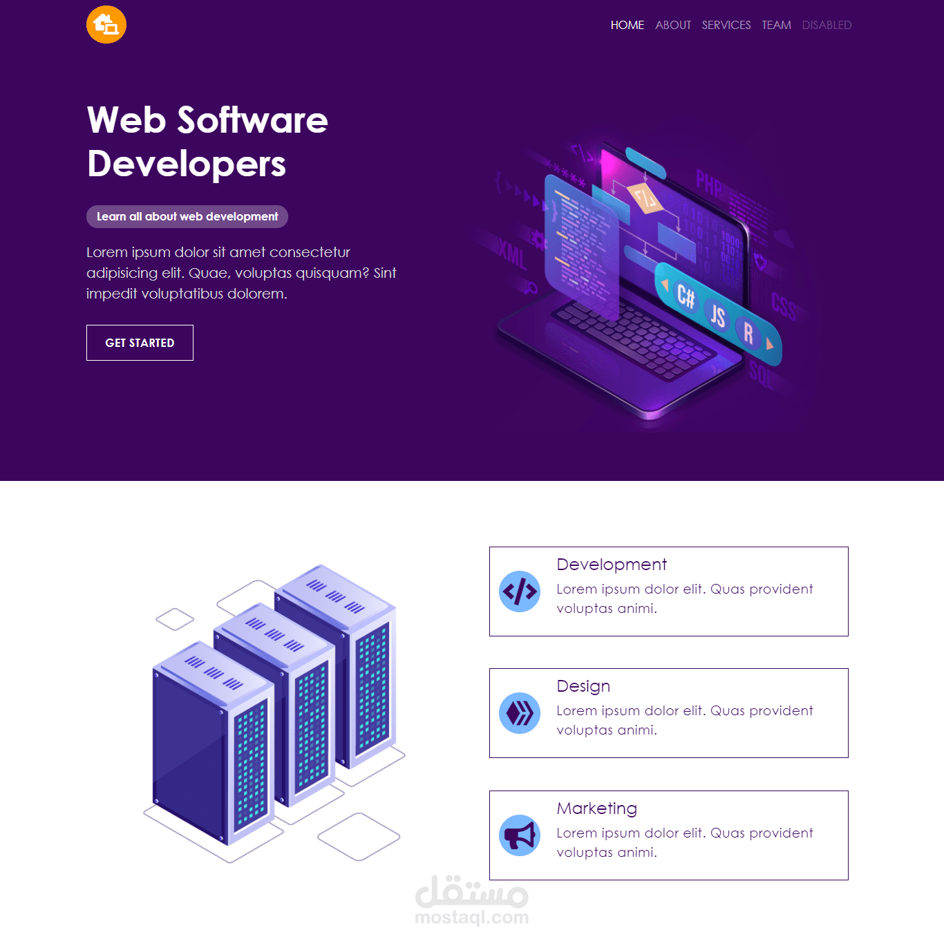 Full website for learn web development