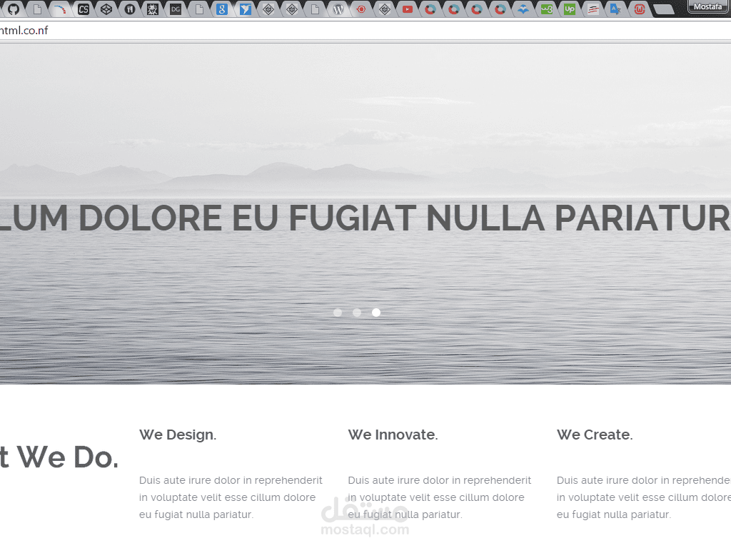 تحويل ملف PSD  الى HTML5