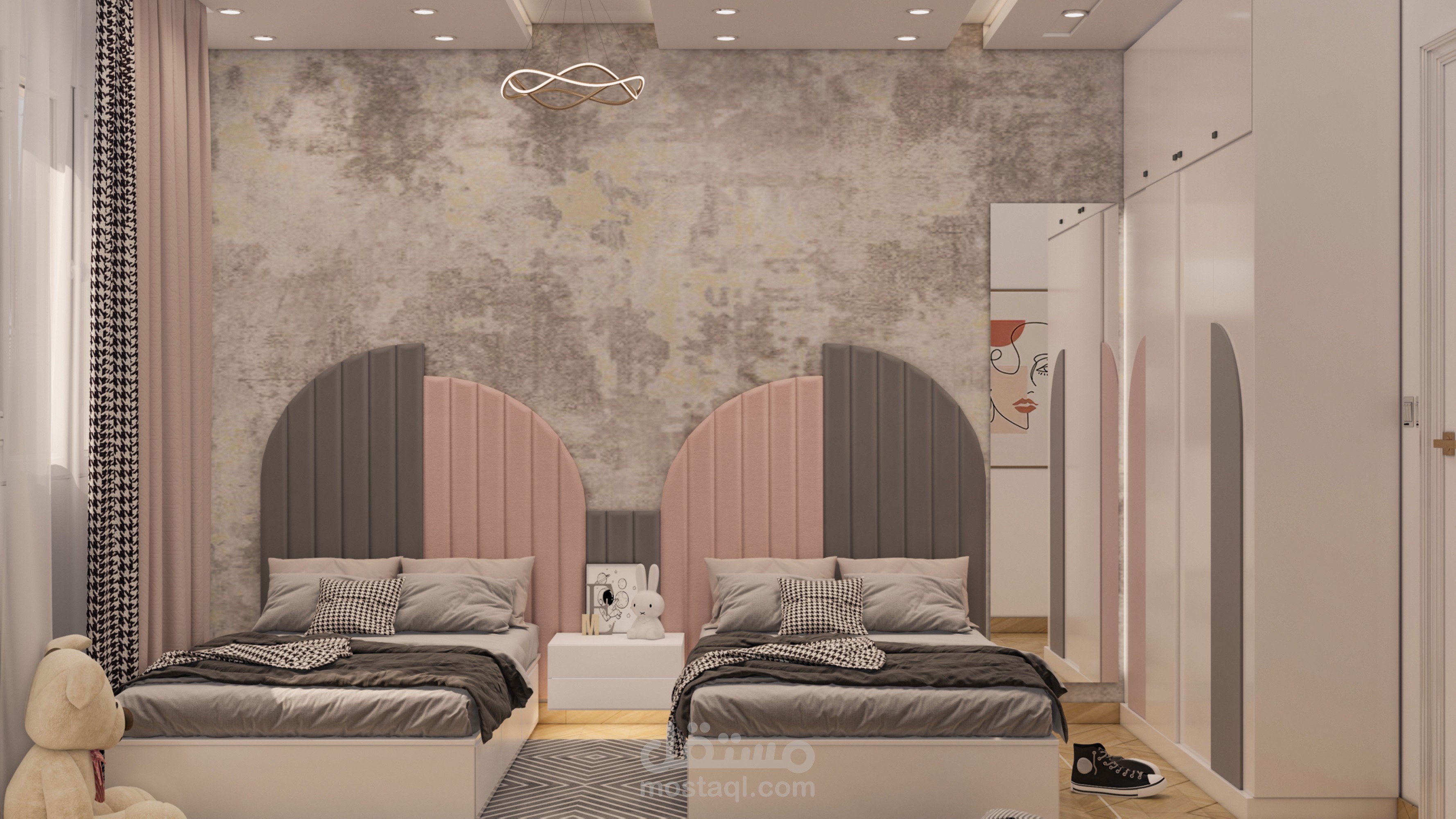 تصميم غرفه بناتى