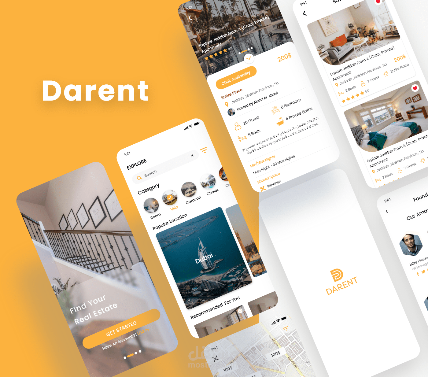 Darent Mobile app - Real Estate