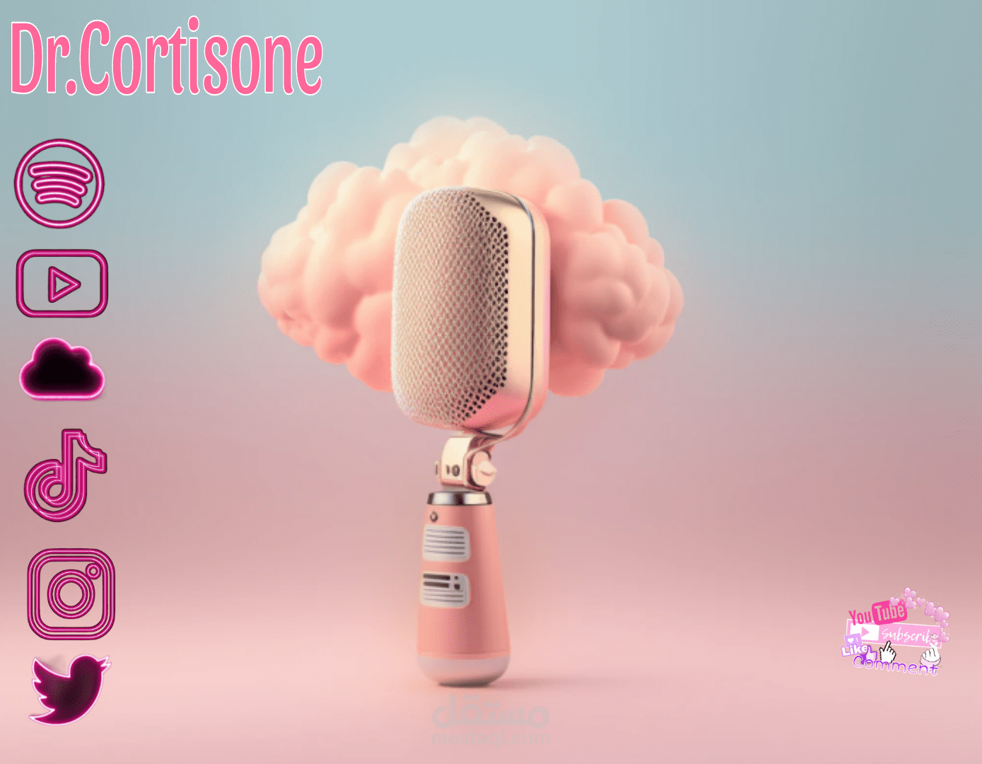 تصاميم لقناة بودكاست طبية
