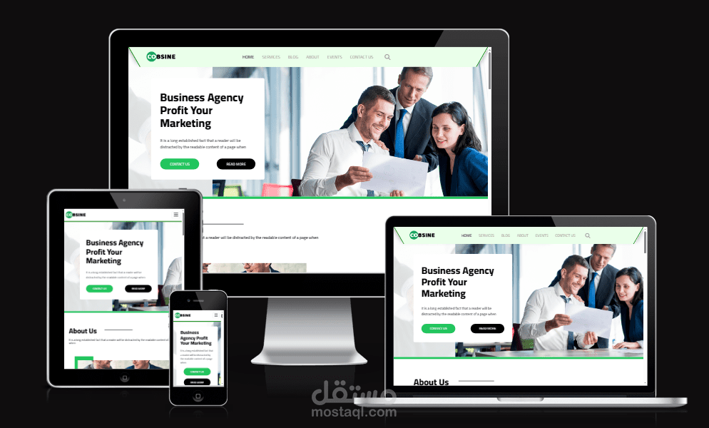 موقع اعمال Cobsine