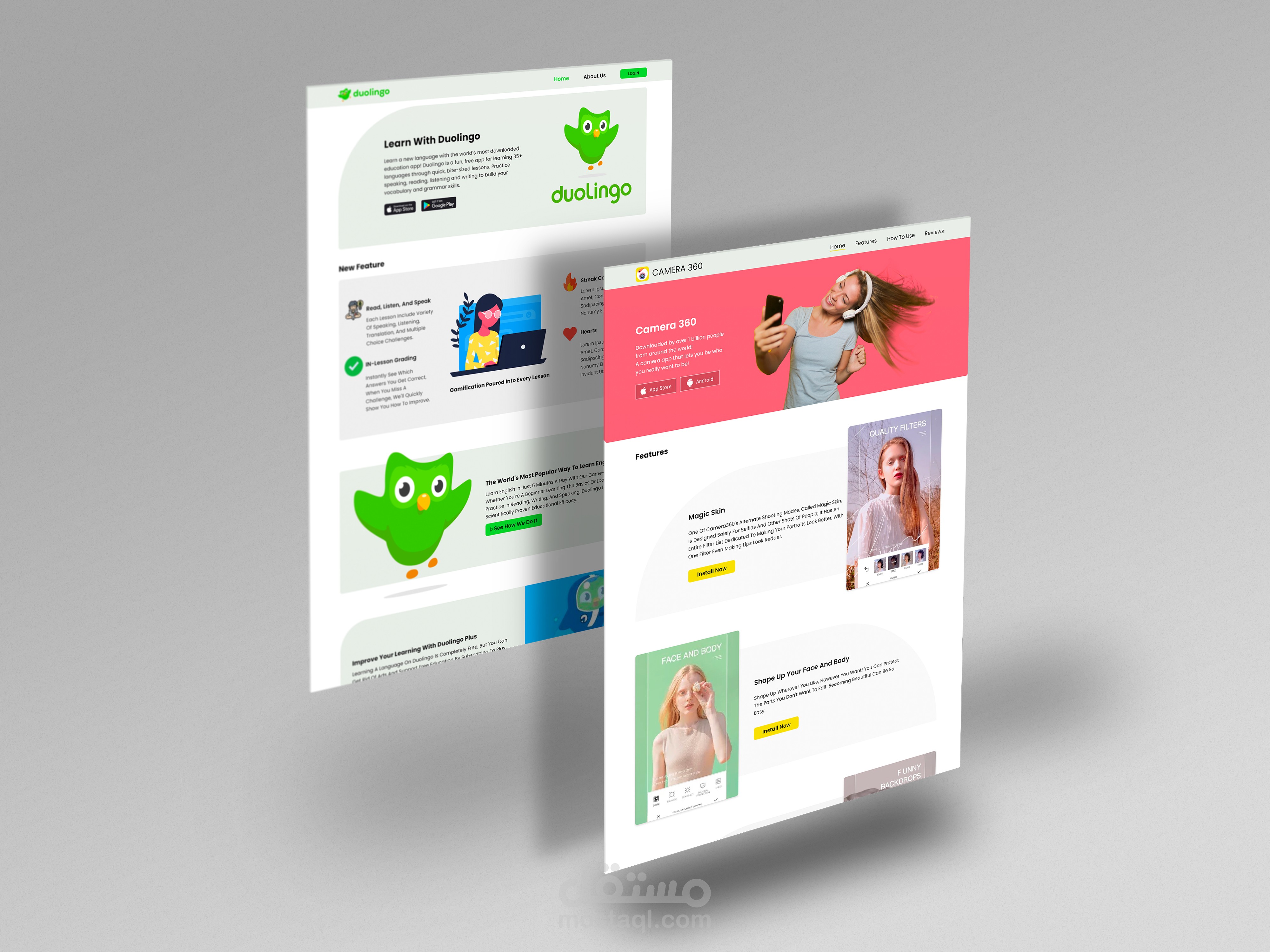 صفحة هبوط Landing page