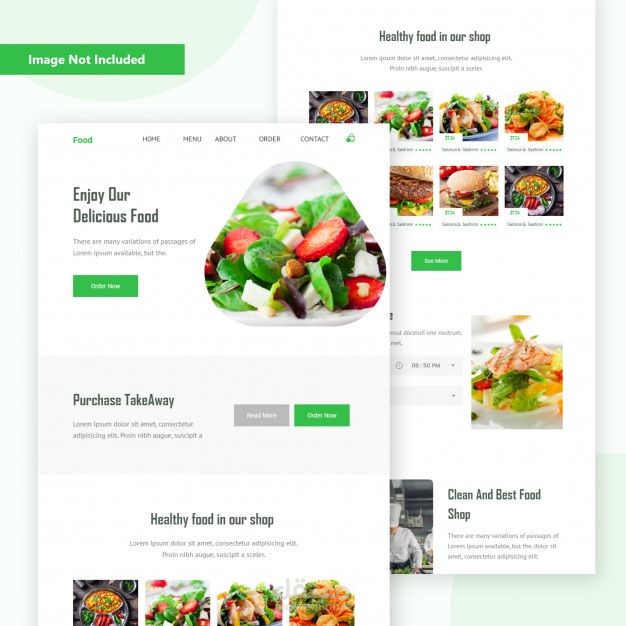 تصميم موقع وتطبيق طعام